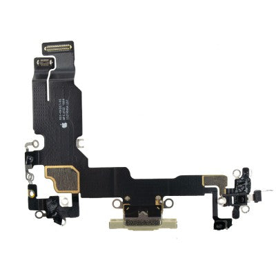 Charging Port for iPhone 15 (Purple)-Yellow Charging Port for iPhone 15 (Purple)-Yellow